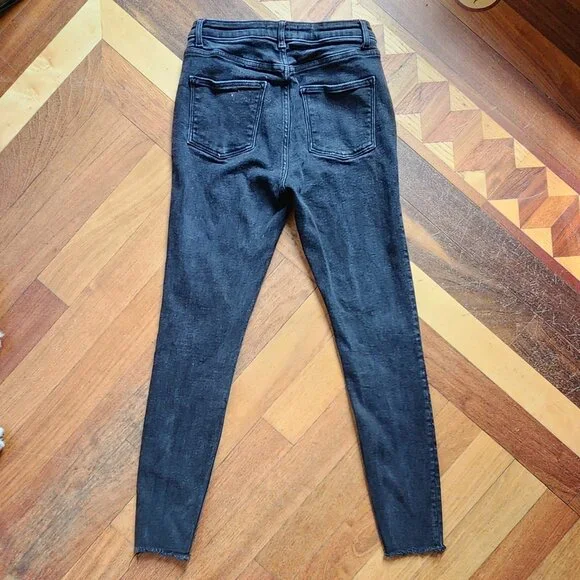 Denim&Co Faded Black Skinny Jeans Size 8
